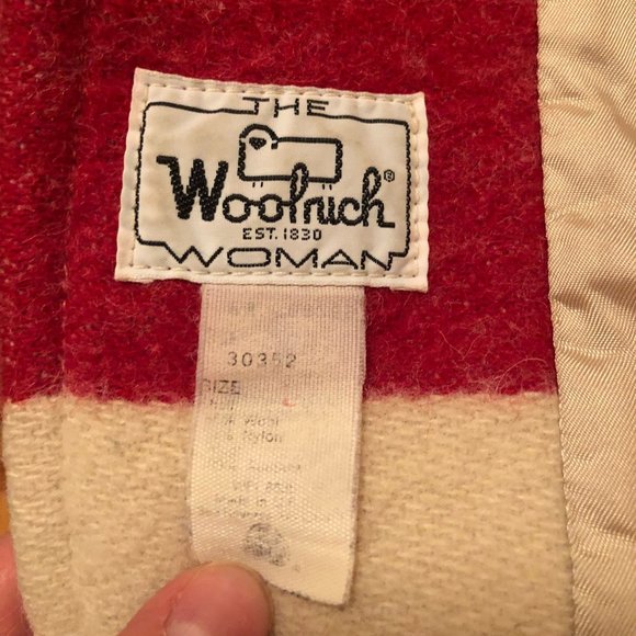 RARE Vintage Woolrich Hudson's Bay Company Striped Wool Coat - Picture 7 of 7